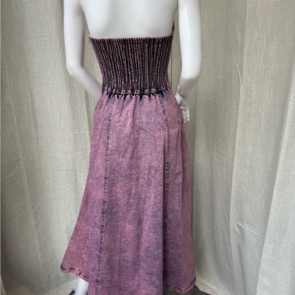 Free People Strapless Pink Dress - Picture 3 of 4